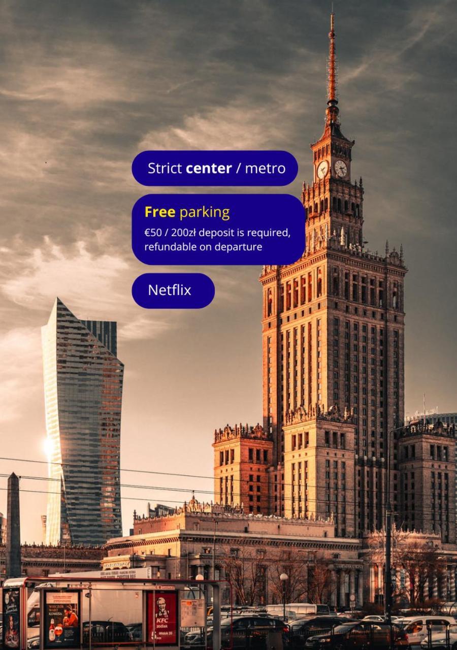 Apartment Strict Warsaw Center - Metro,Free Parking Экстерьер фото